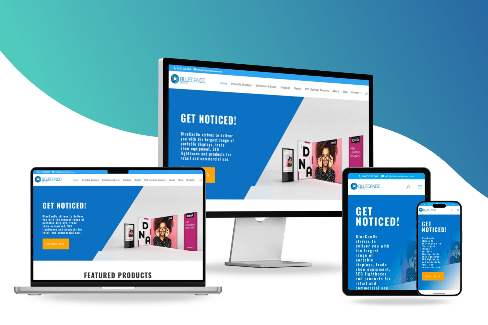 Blue Can Do website designed by Hari Nepal