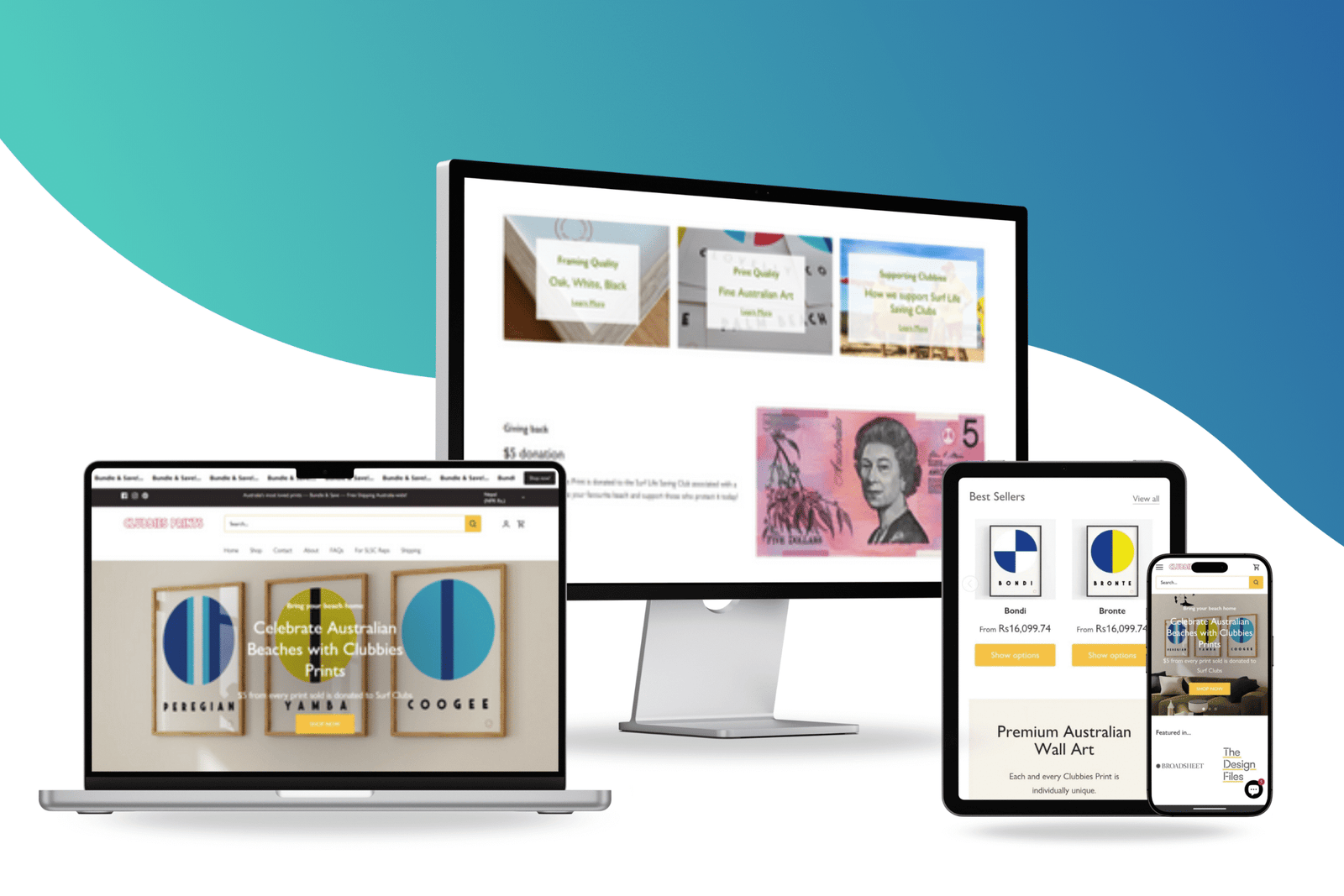 Clubbies Prints website designed by Hari Nepal
