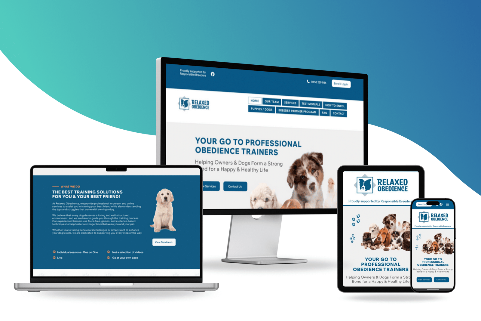 Relaxed Obedience website designed by Hari Nepal